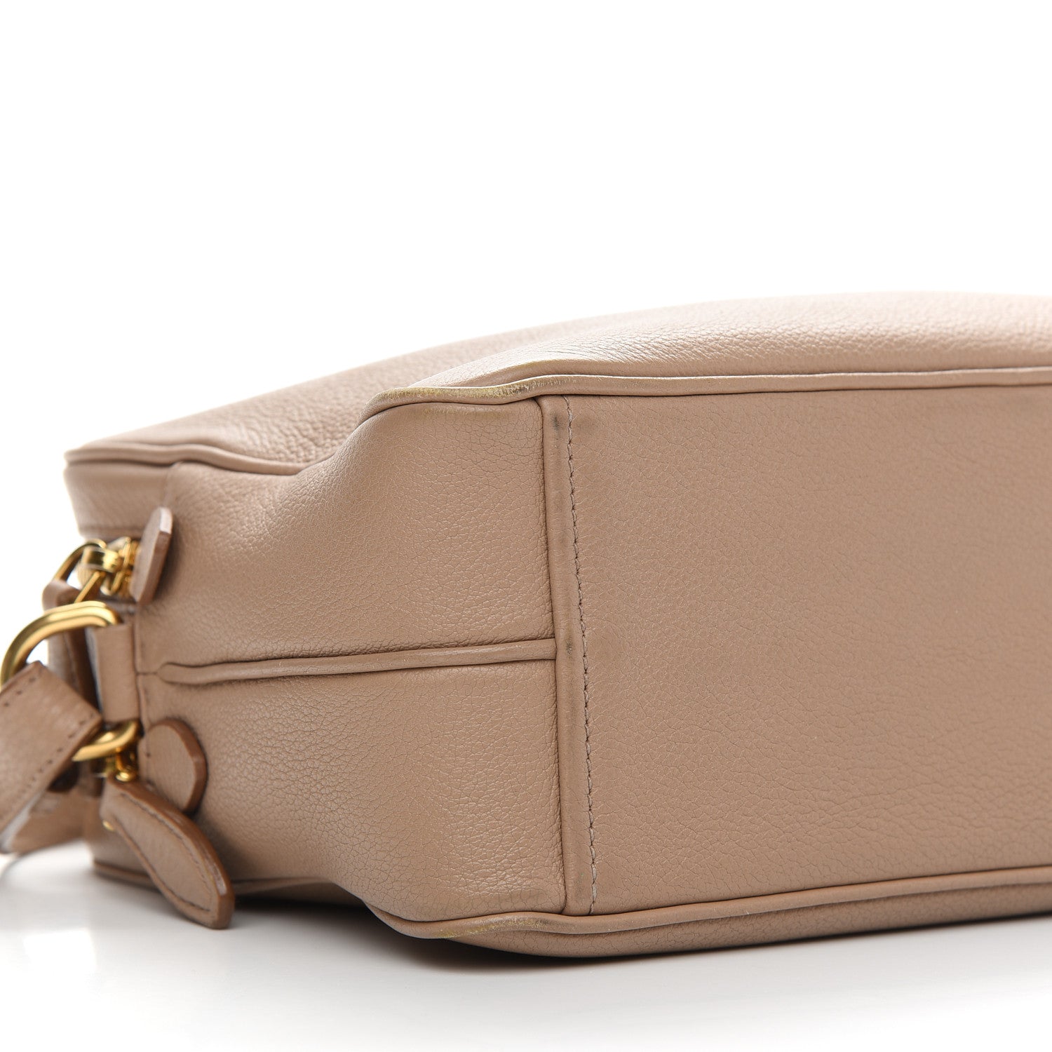 Prada Soft Calfskin Camera Crossbody Bag Cammeo 7 of 9