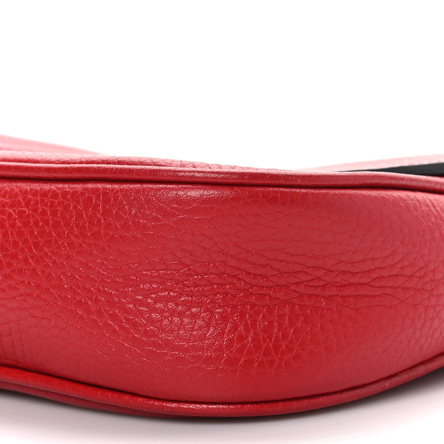 Pebbled Calfskin Medium Soho Flap Crossbody Vibrant Red