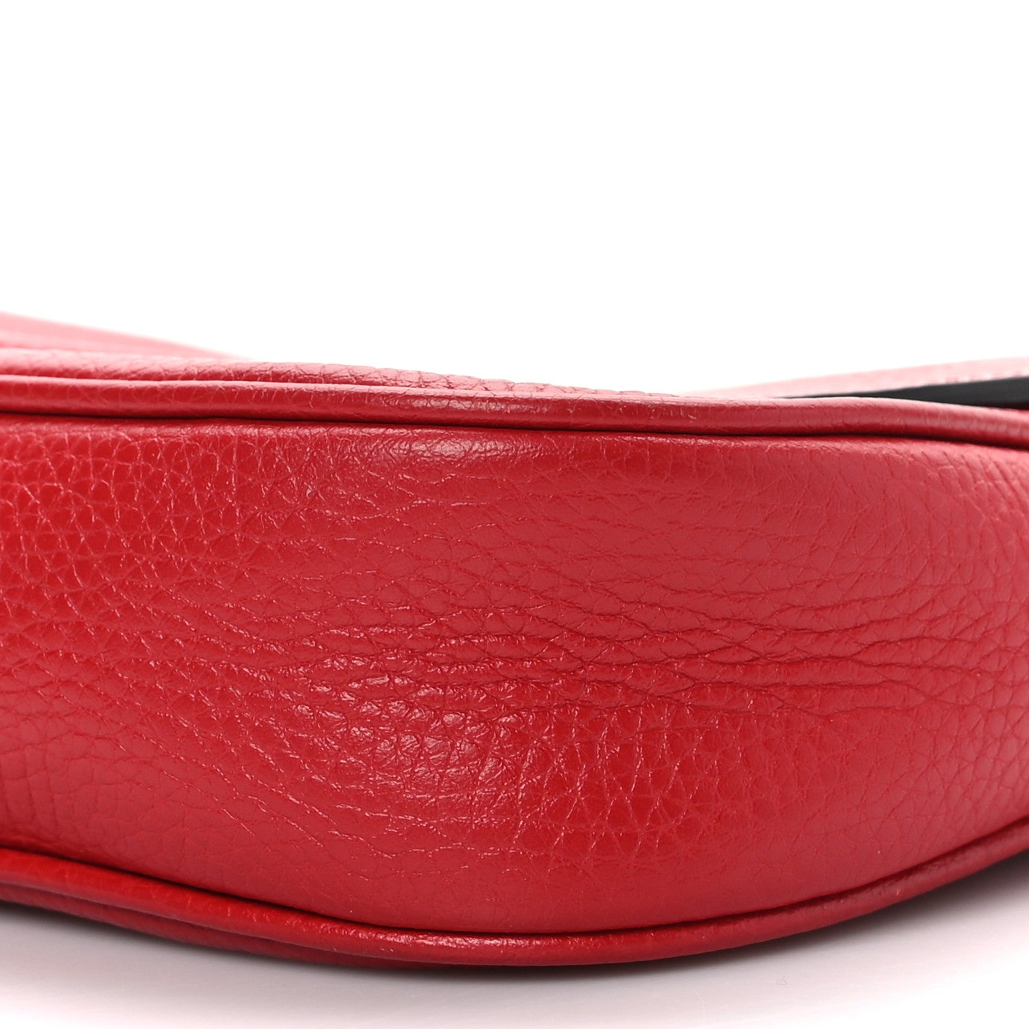 Gucci Pebbled Calfskin Medium Soho Flap Crossbody Vibrant Red 9 of 9