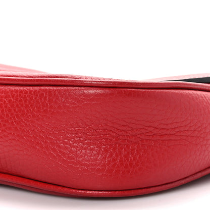 Gucci Pebbled Calfskin Medium Soho Flap Crossbody Vibrant Red 9 of 9