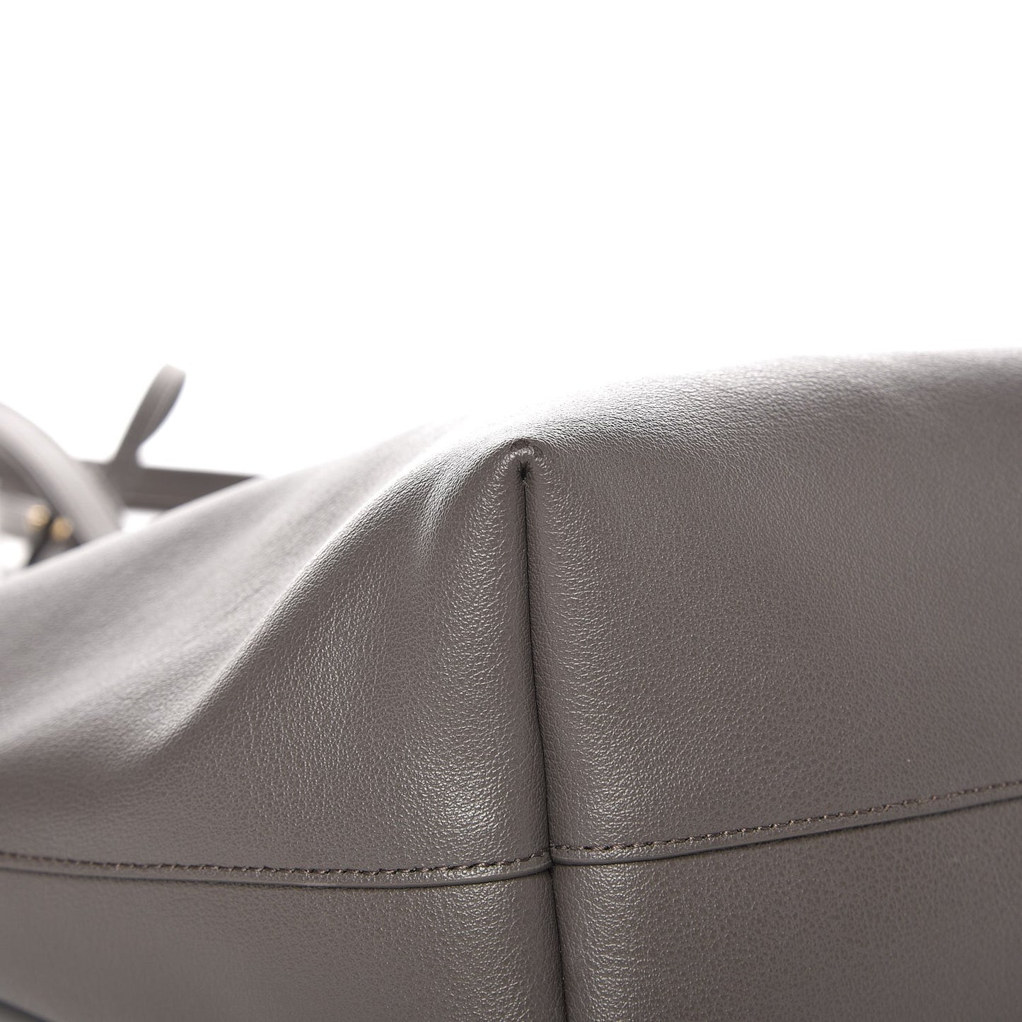 Calfskin Large Shopping Tote Earth