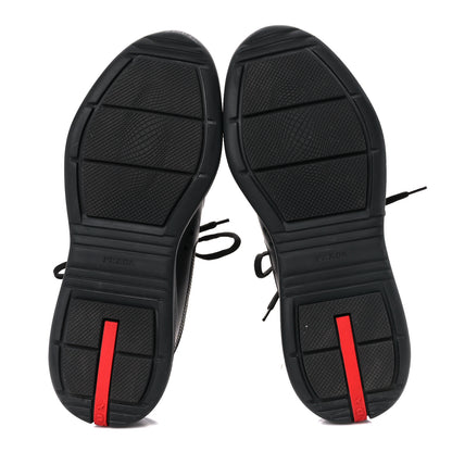 Prada Nappa Mesh Mens Sneakers 8.5 Black 5 of 10