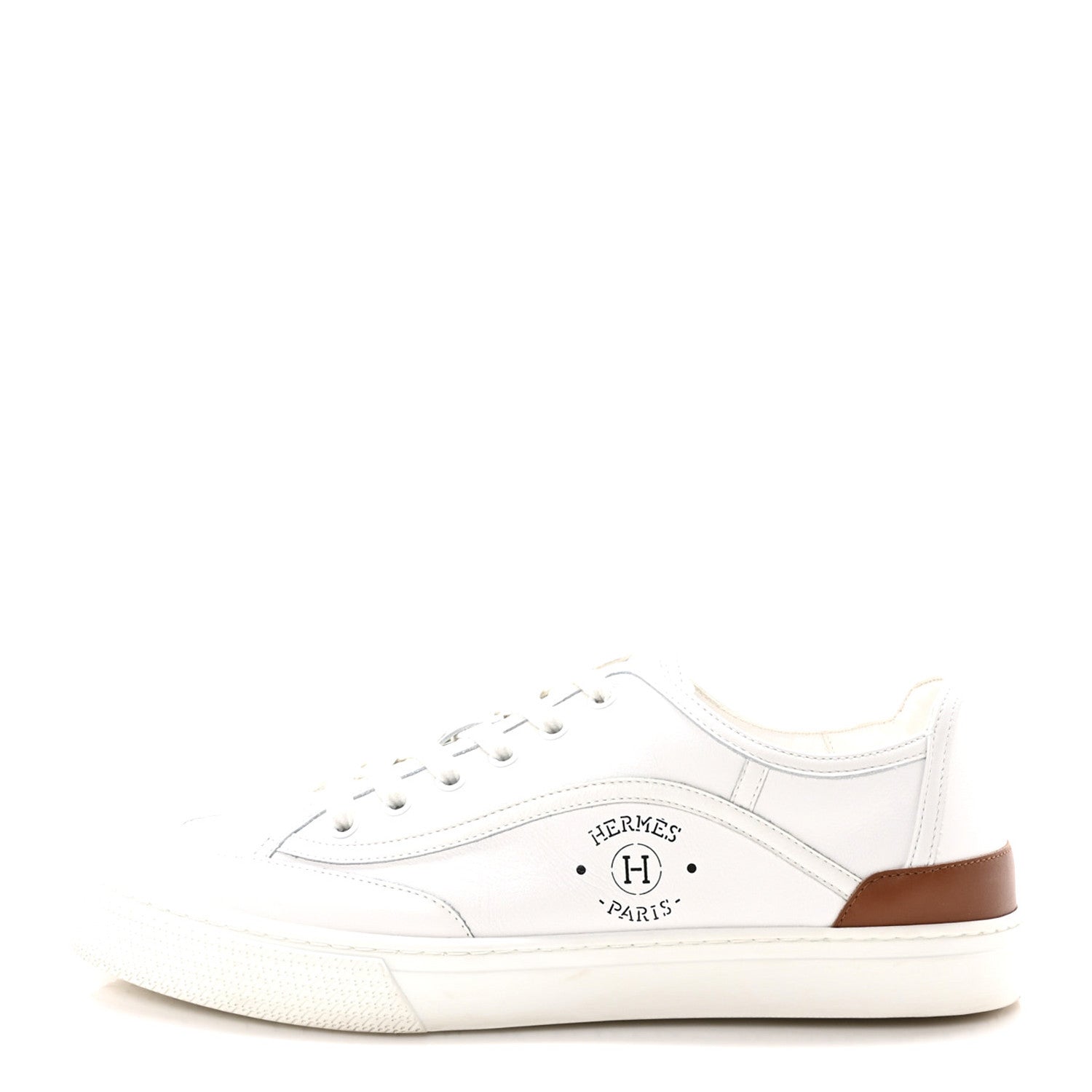 Hermes Calfskin Mens Get Sneakers 42 White 1 of 9
