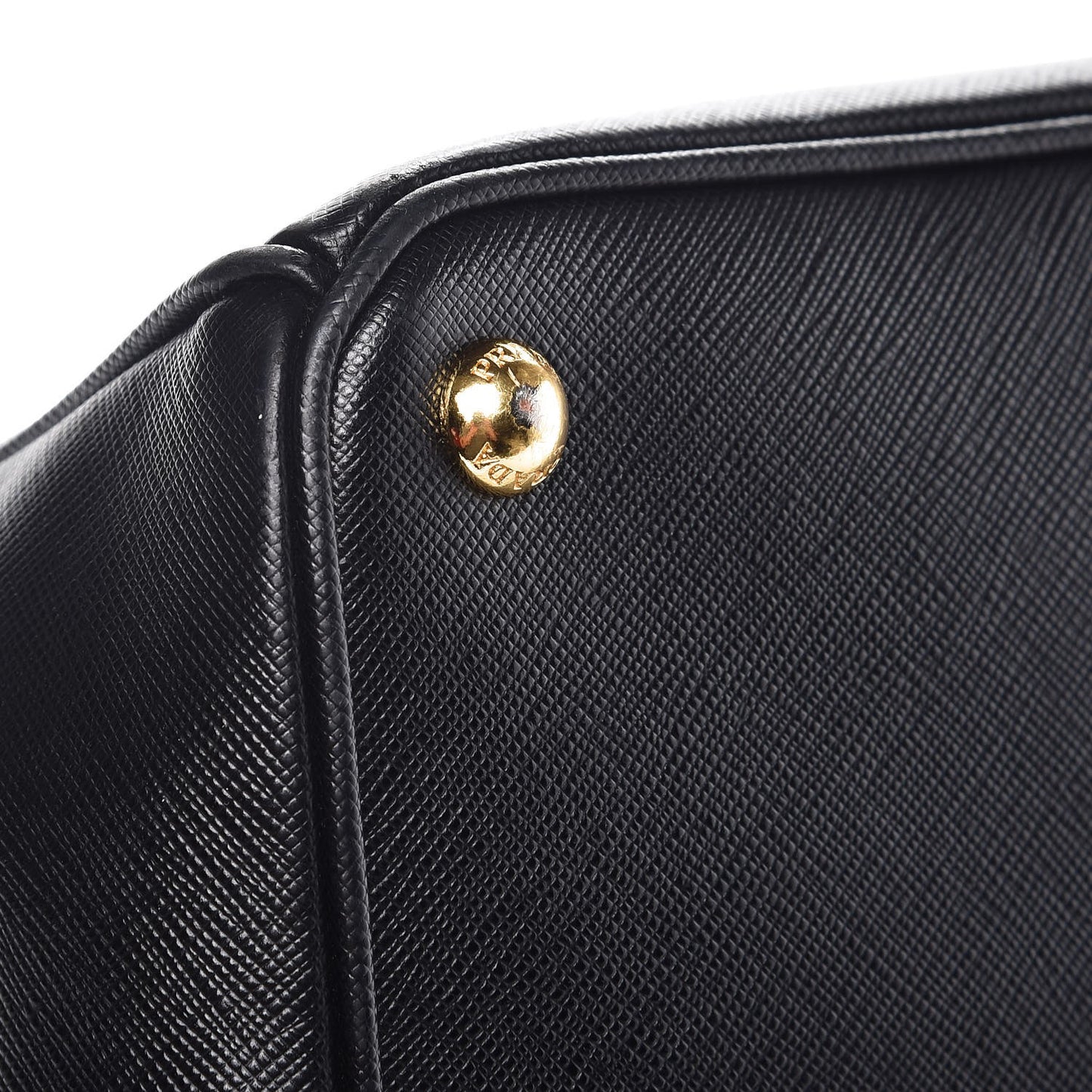 Saffiano Large Galleria Double Zip Tote Black