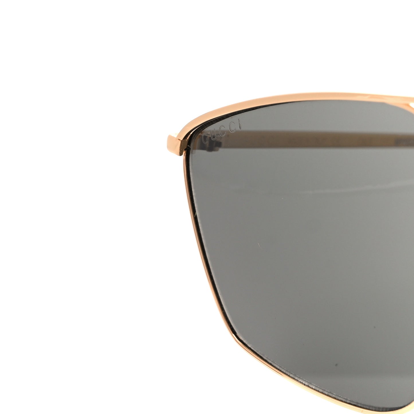 Square Frame GG0437SA Sunglasses Gold