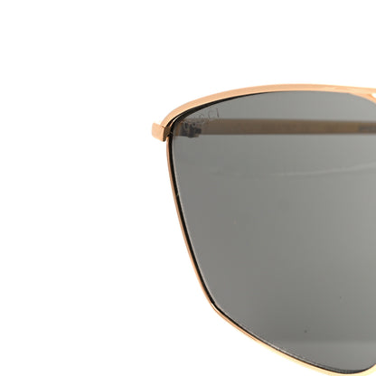Gucci Square Frame GG0437SA Sunglasses Gold 7 of 8