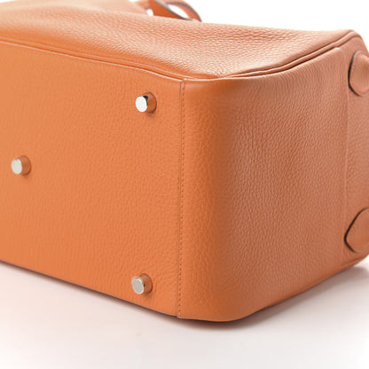 Hermes Taurillon Clemence Lindy 30 Orange 7 of 10