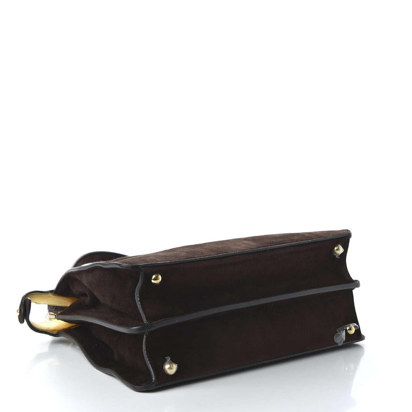 Suede Medium Peekaboo I See U Satchel Moresco Oro Chiaro