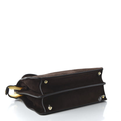 Fendi Suede Medium Peekaboo I See U Satchel Moresco Oro Chiaro 4 of 10