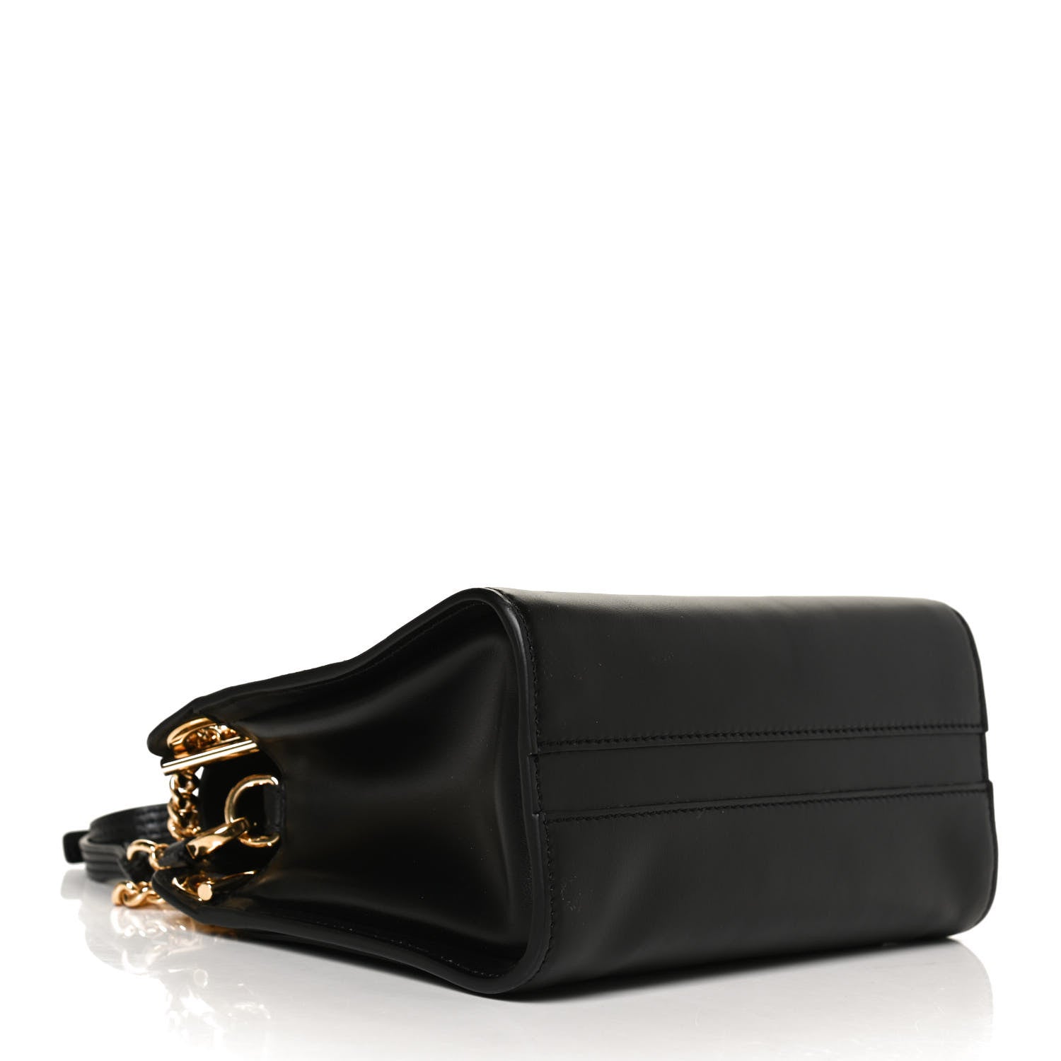 Chloe Shiny Calfskin Mini Annie Shoulder Bag Black 4 of 14