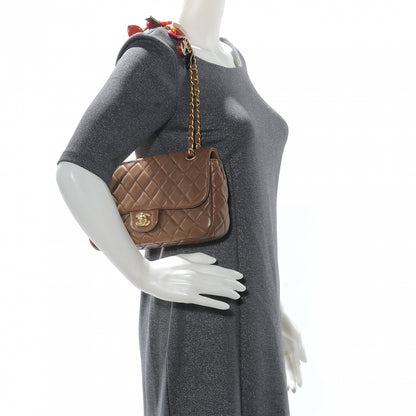 Chanel Lambskin Quilted Cruise Charm Medium Flap Brown 2 of 9