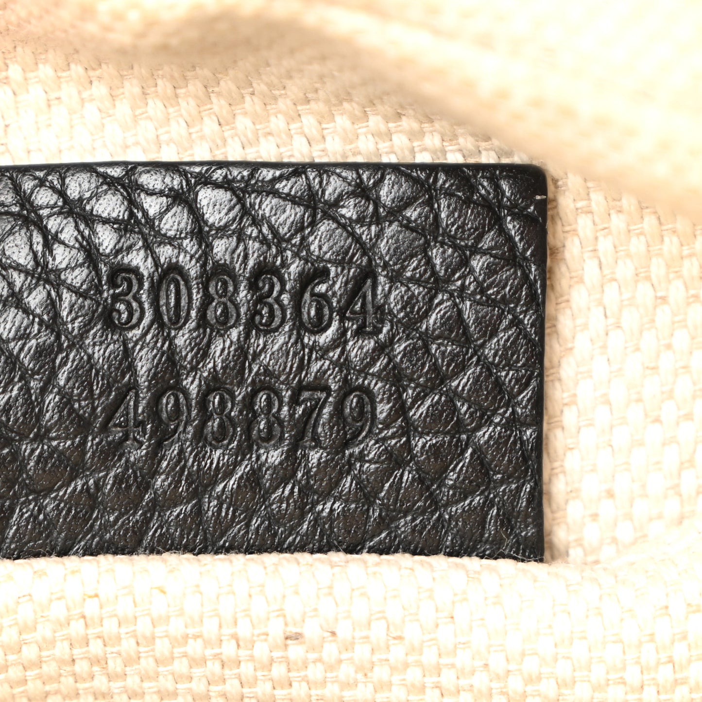 Pebbled Calfskin Small Soho Disco Bag Black
