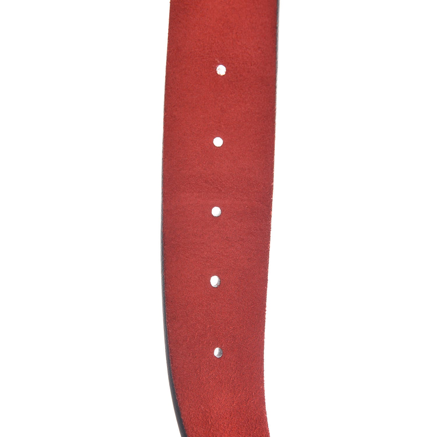 Gucci Nubuck Interlocking G Belt 90 36 Red 5 of 6