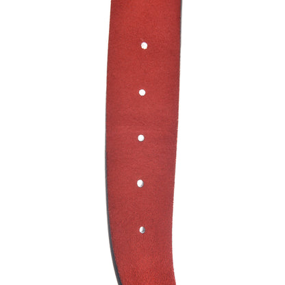 Gucci Nubuck Interlocking G Belt 90 36 Red 5 of 6