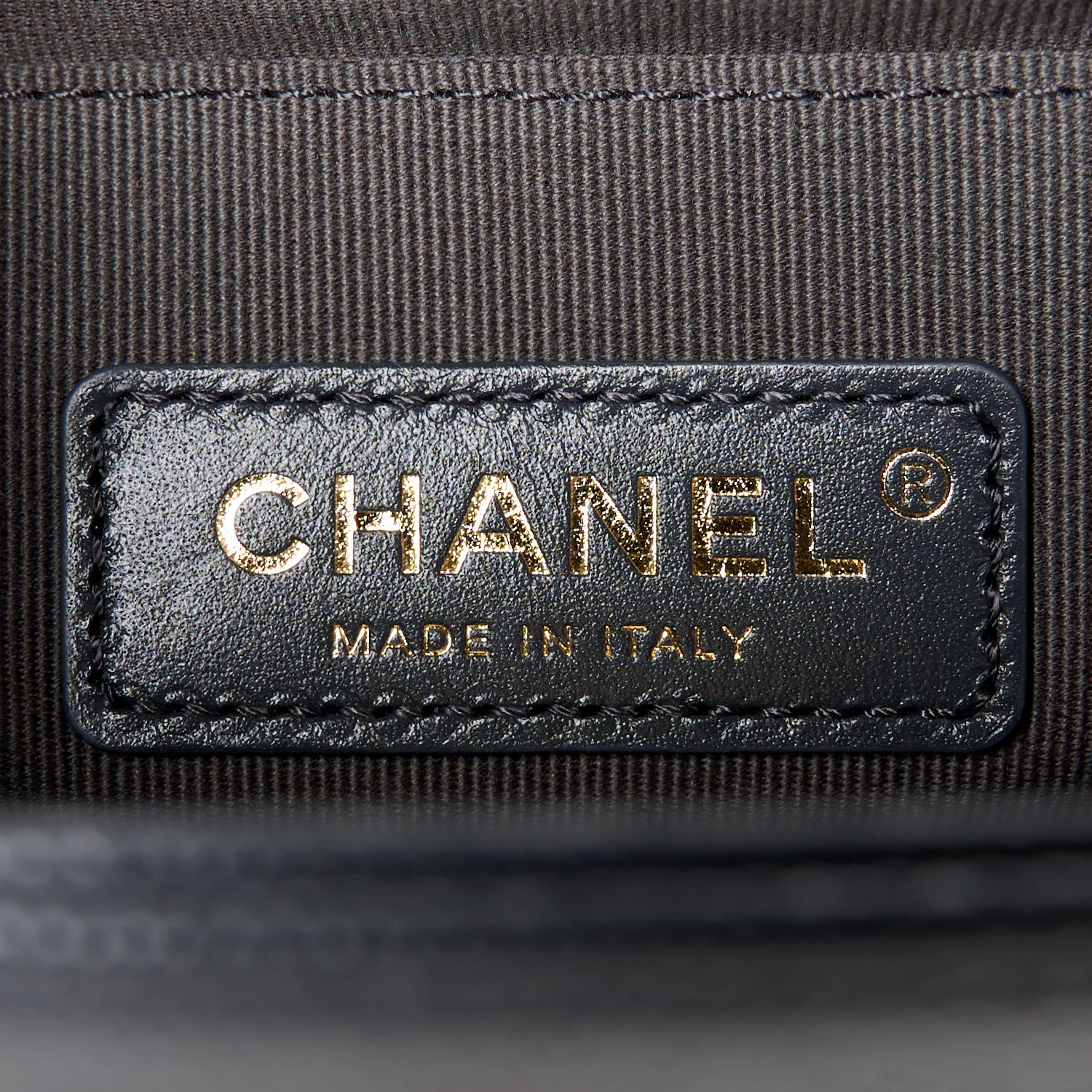 Chanel Caviar Chevron Quilted Small Boy Flap Dark Grey 6 of 10