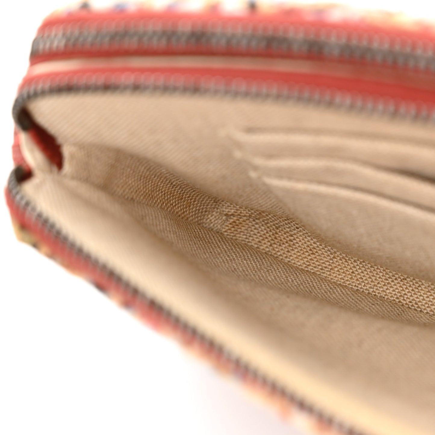 Tweed Calfskin Small Gabrielle Clutch With Chain Red