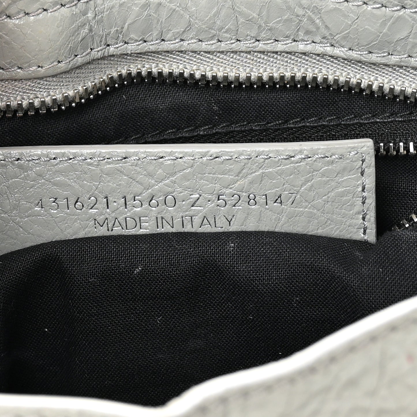 Agneau Classic Silver Hardware S City Gris Haussmannien