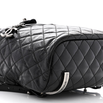 Chanel Glazed Calfskin Quilted Large Salzburg Backpack Black 10 of 12