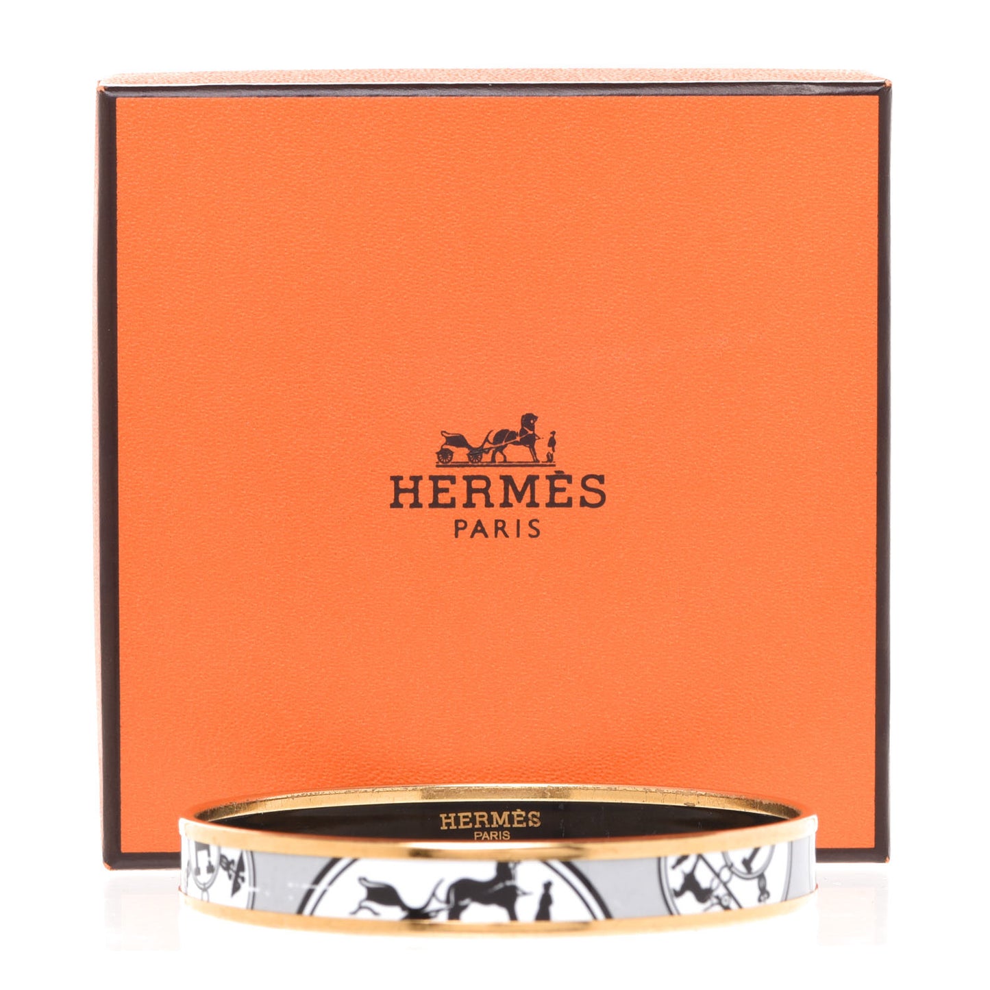 Enamel Printed Narrow Ex Libris Bracelet 65