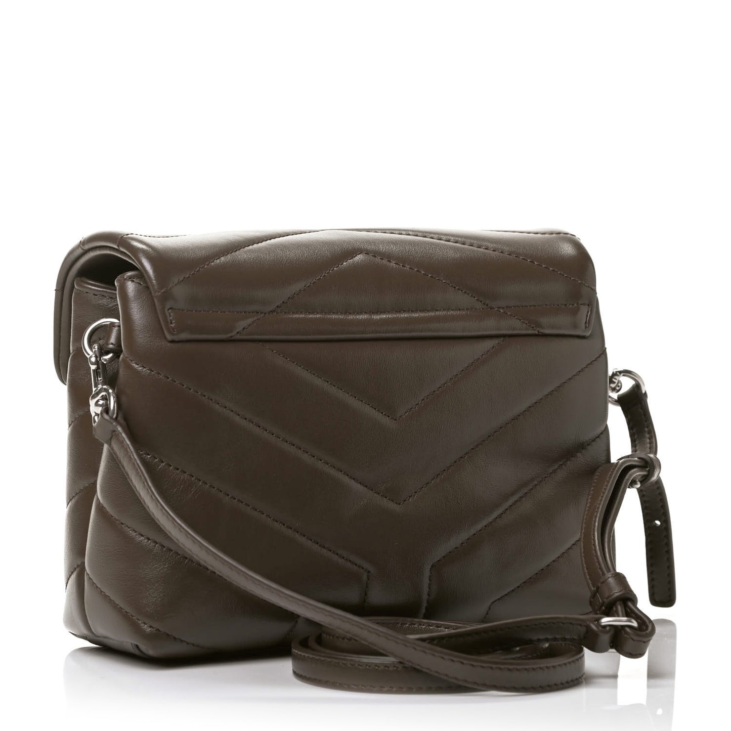 Calfskin Y Quilted Monogram Toy Loulou Crossbody Bag Faggio
