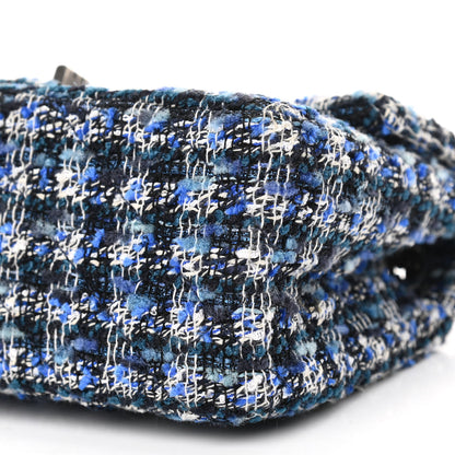 Chanel Tweed Quilted 2.55 Reissue Mini Flap Blue 10 of 11