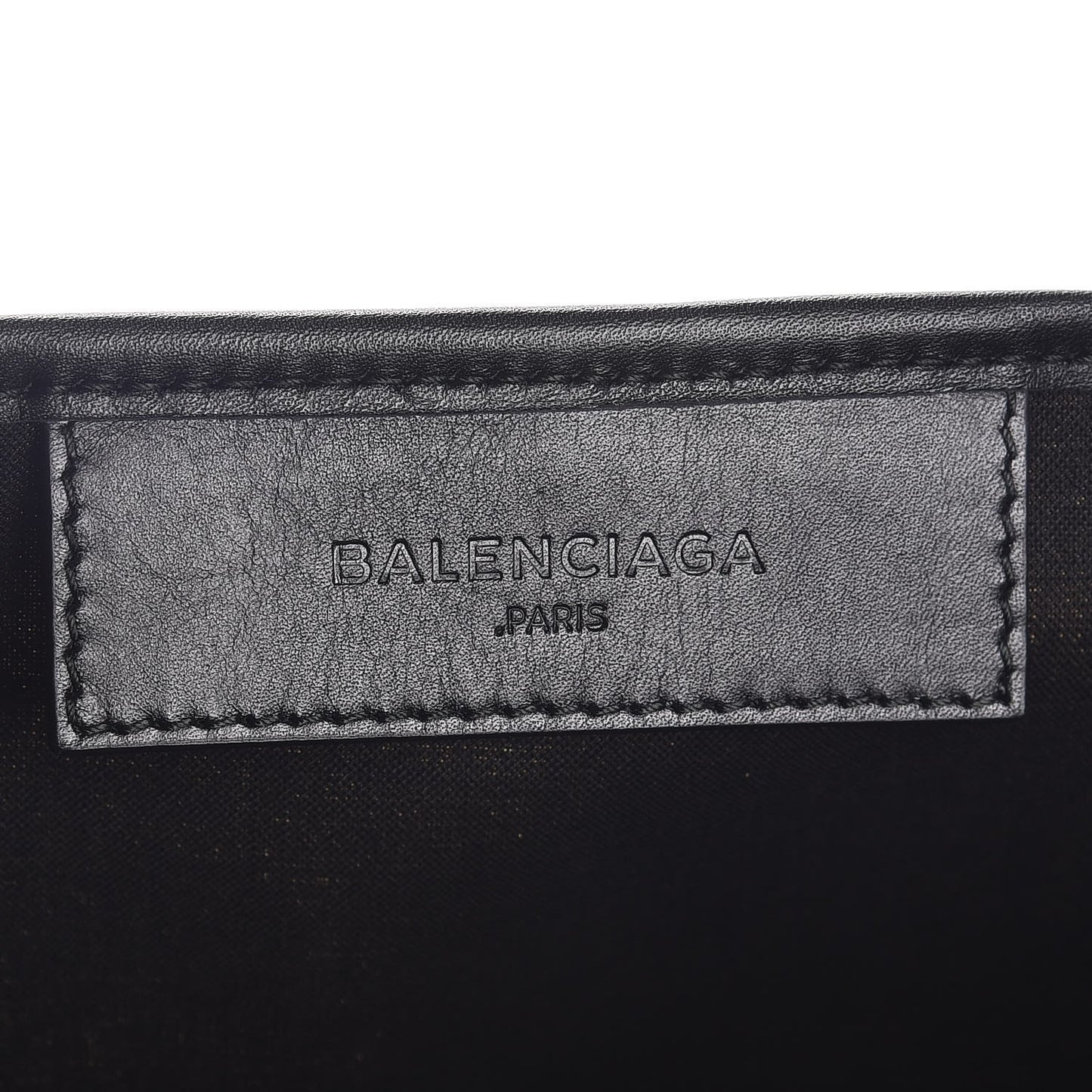 Cotton Canvas Satin Calfskin S Navy Cabas Natural Black