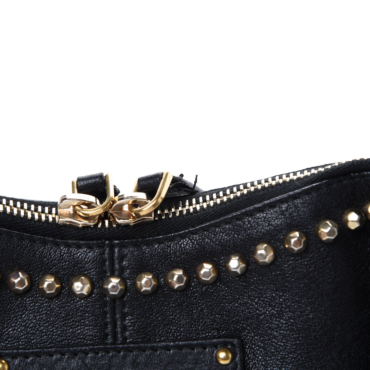Alexander McQueen Calfskin Studded De Manta Clutch Black 12 of 12