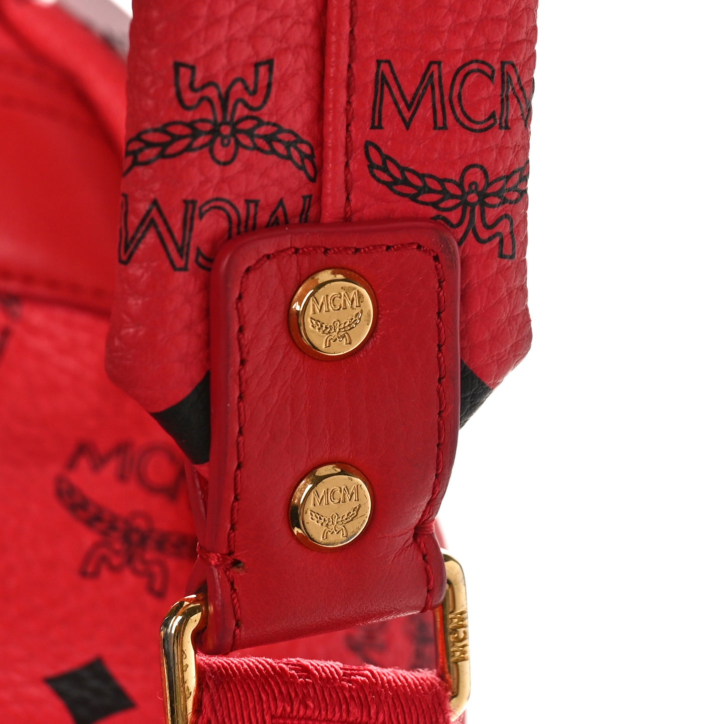 Visetos Medium Sprinkle Stud Stark Backpack Red