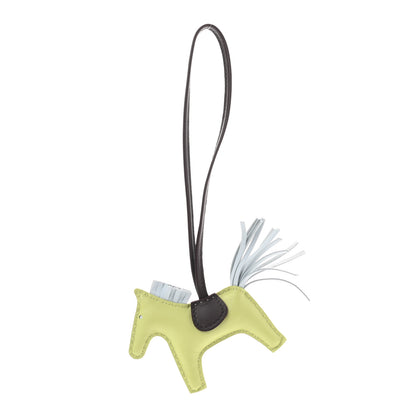 Hermes Milo Lambskin Grigri Rodeo Horse Bag Charm PM Jaune Bourgeon Bleu Brume Rouge Sellier 1 of 4