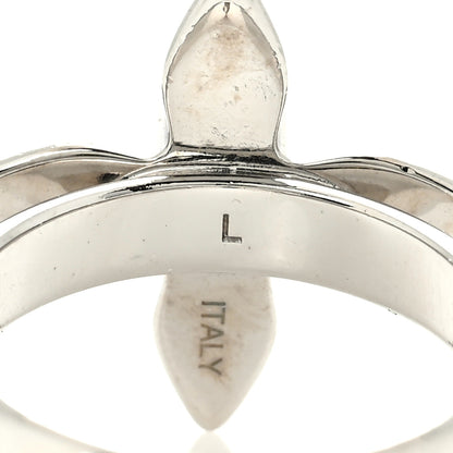Louis Vuitton Metal Crystal Love Letters Timeless Ring L 56 7.5 4 of 6