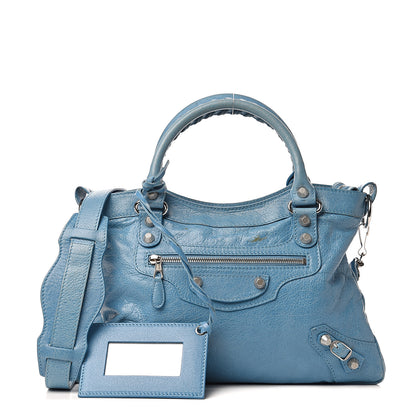 Balenciaga Agneau Giant 12 Silver Hardware Town Bleu Indigo 1 of 15