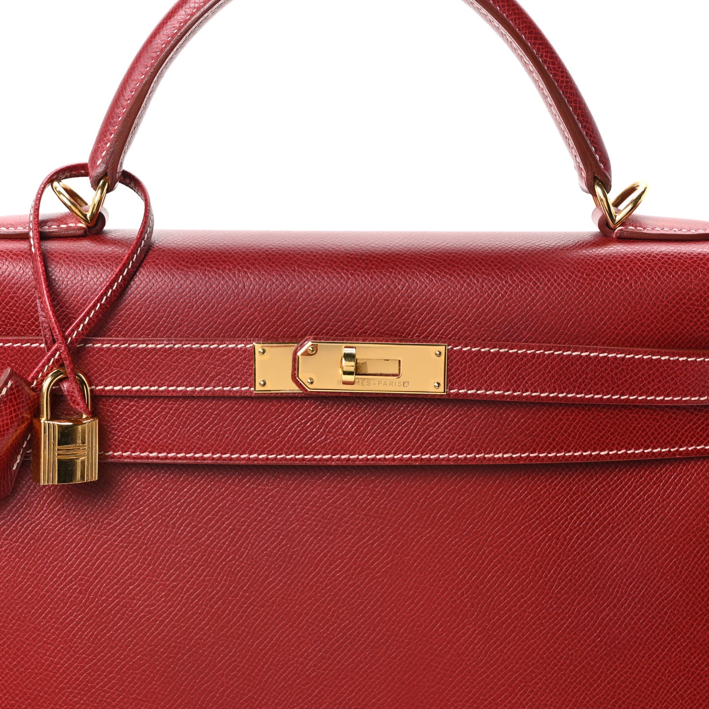Veau Grain Lisse Kelly Sellier 32 Rouge H