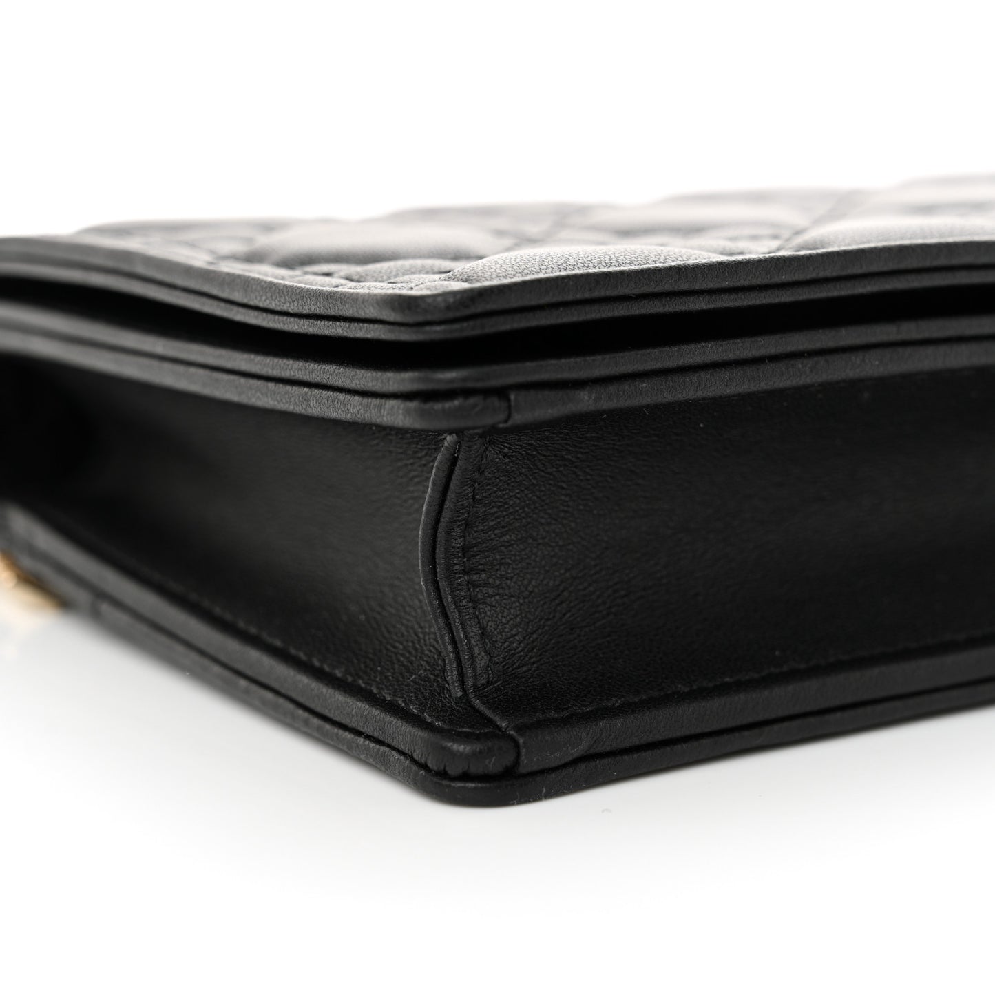 Lambskin Cannage Lady Dior Pouch Black