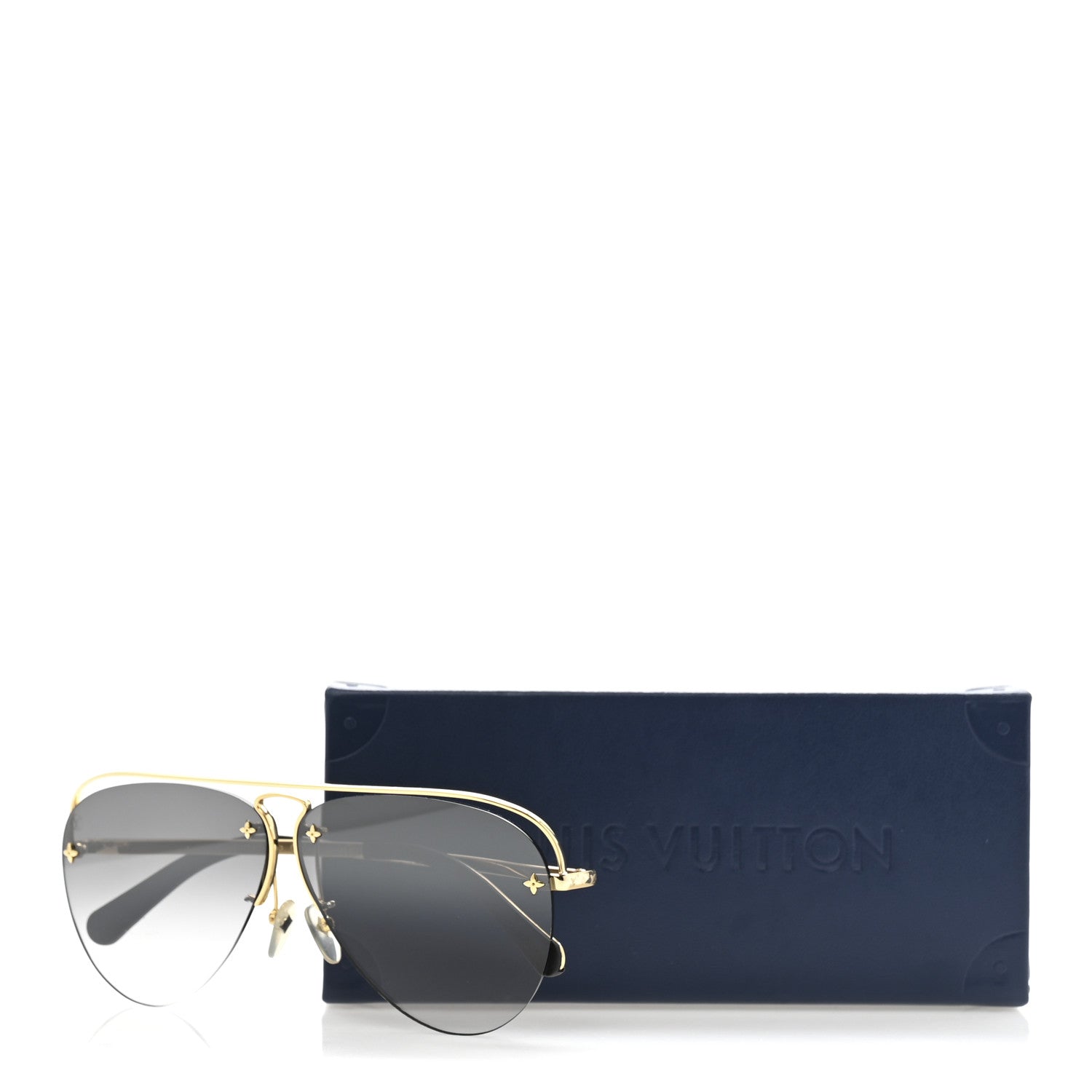 Louis Vuitton Grease Mask Sunglasses Z1045W Gold 9 of 9