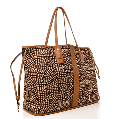 MCM Visetos Large Liz Reversible Shopper Tote Cognac 6 of 16