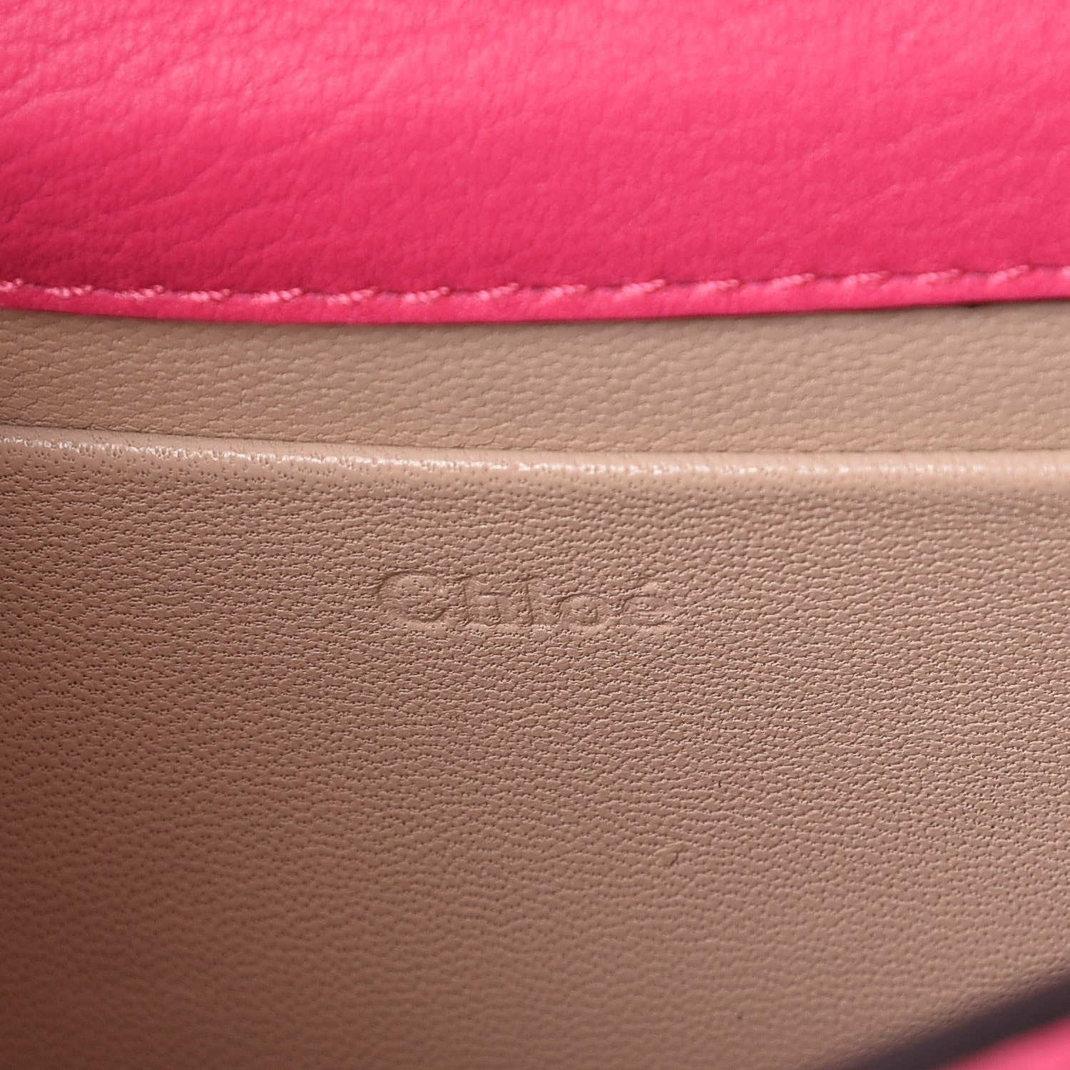 Chloe Calfskin Small Nile Bracelet Minaudiere Bag Fuchsia Rose 6 of 6