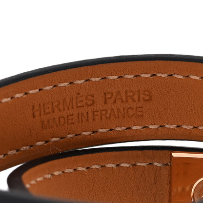 Hermes Box Rivale Double Tour Bracelet T2 Black 4 of 6