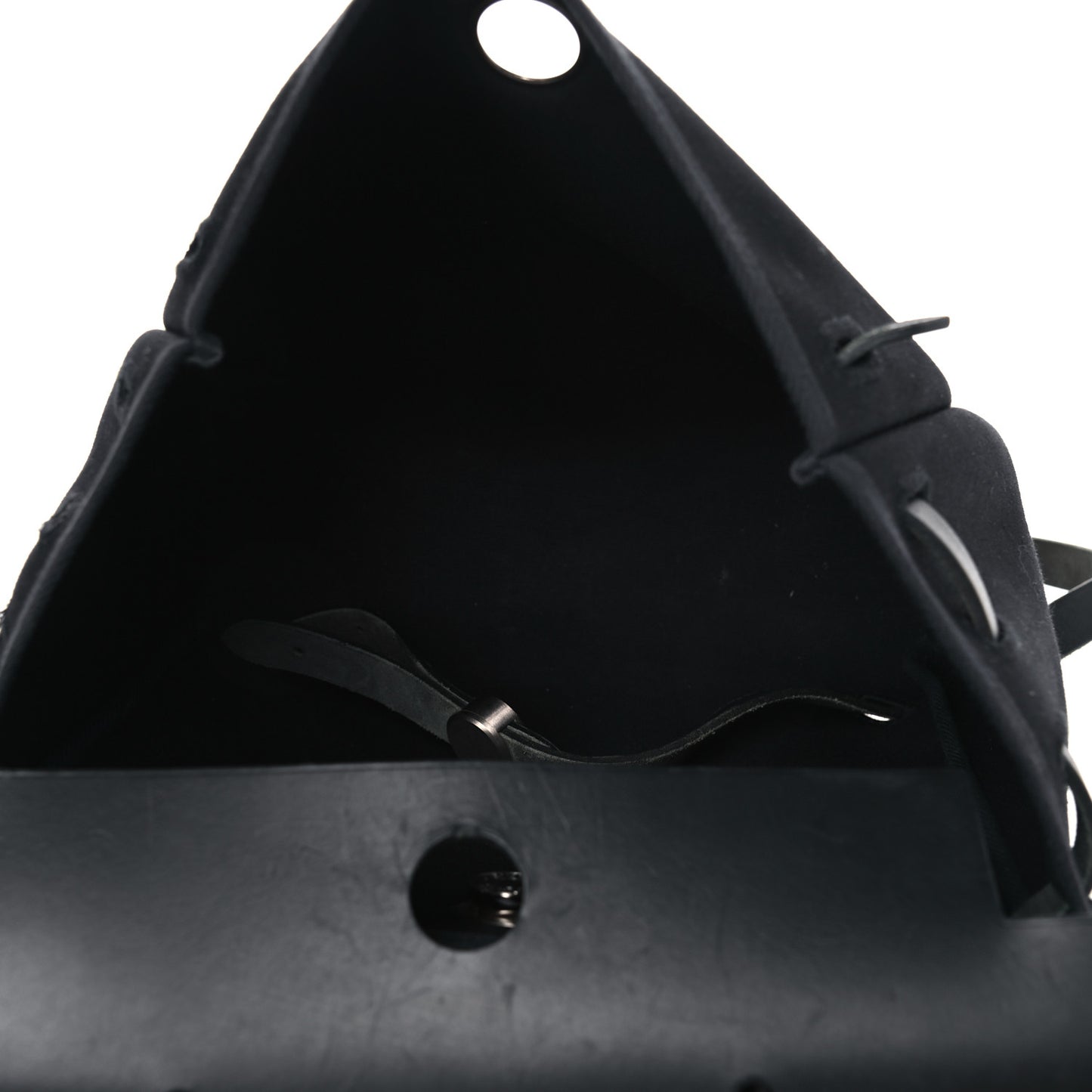 Toile Vache Calfskin Herbag 30 PM Backpack Black