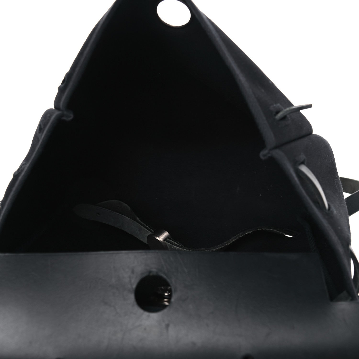 Hermes Toile Vache Calfskin Herbag 30 PM Backpack Black 5 of 13