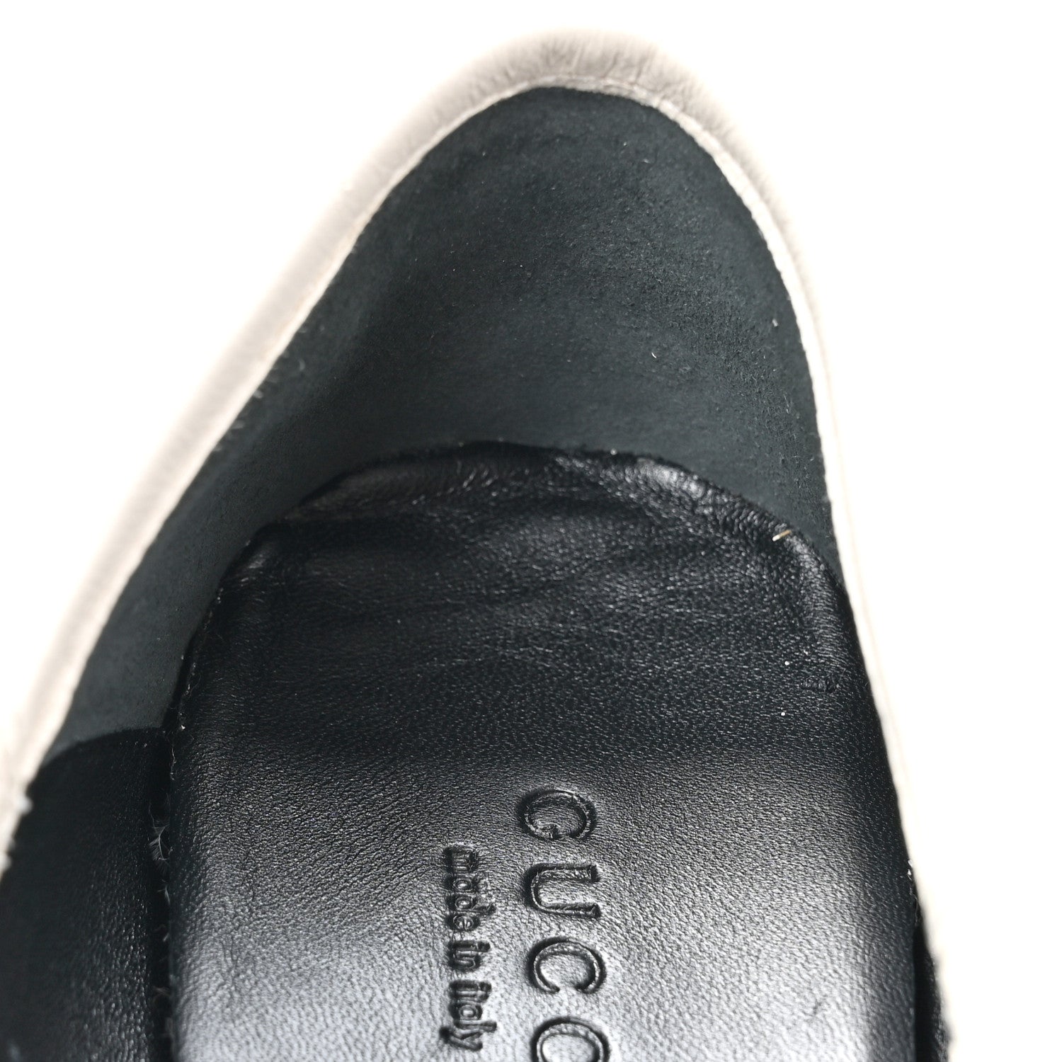 Gucci Lambskin Womens Brixton Horsebit Loafers 37 Mystic White 10 of 13