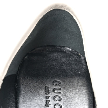 Gucci Lambskin Womens Brixton Horsebit Loafers 37 Mystic White 10 of 13