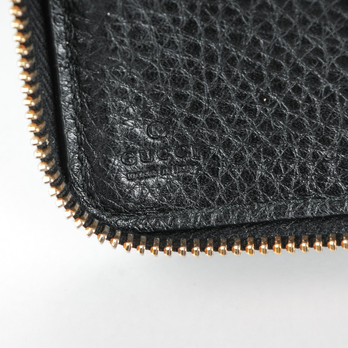 Calfskin Soho Zip Around Wallet Black