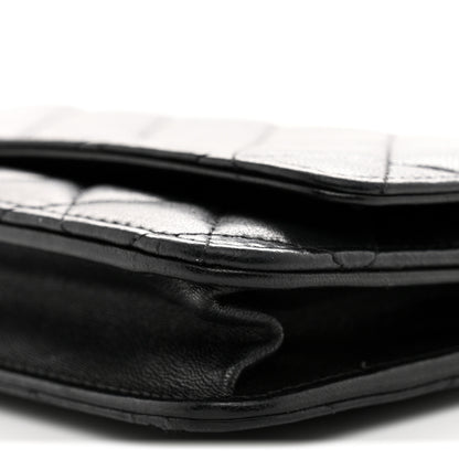 Chanel Lambskin Quilted Wallet On Chain WOC Black 10 of 10