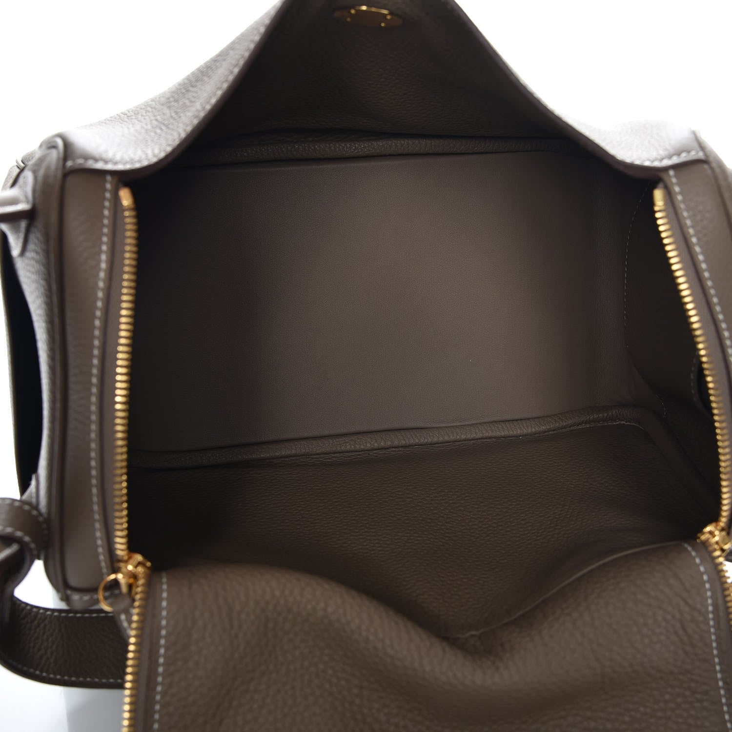 Hermes Taurillon Clemence Lindy 30 Etoupe 5 of 8