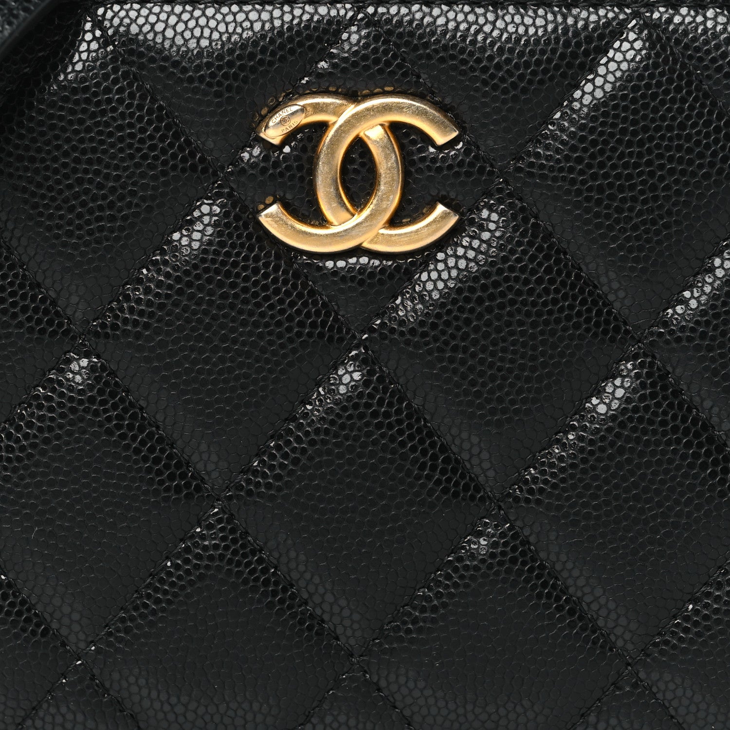 Chanel Caviar Quilted Twist Your Buttons Clutch With Chain Black 8 of 10
