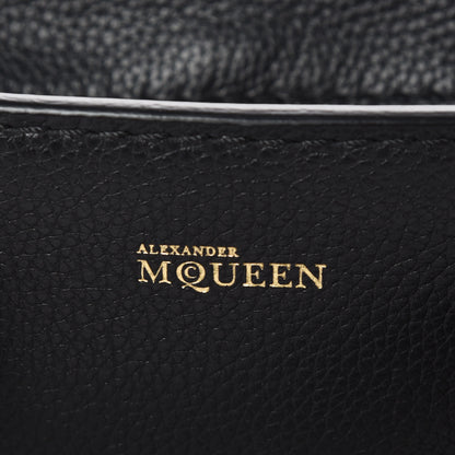 Alexander McQueen Pebbled Calfskin Mini Padlock Tote Black 8 of 10