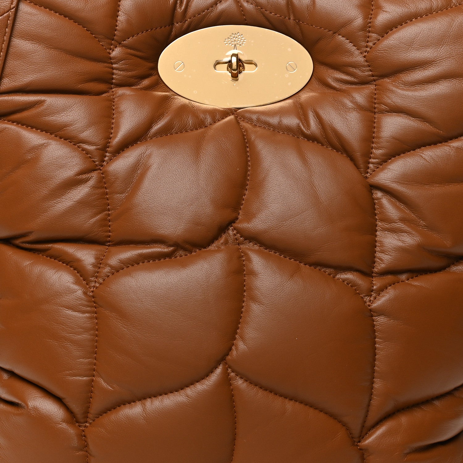 Mulberry Nappa Pillow Quilted Big Softie Tote Tobacco Brown 7 of 9