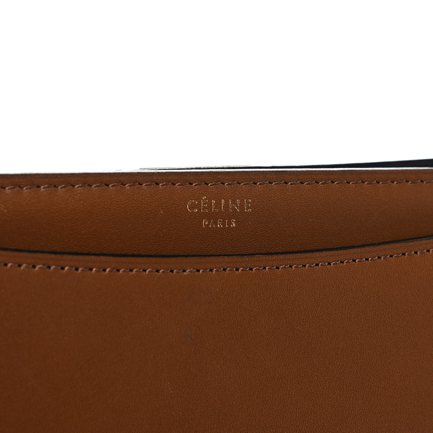 Calfskin Medium Bi-Color Case Flap Camel