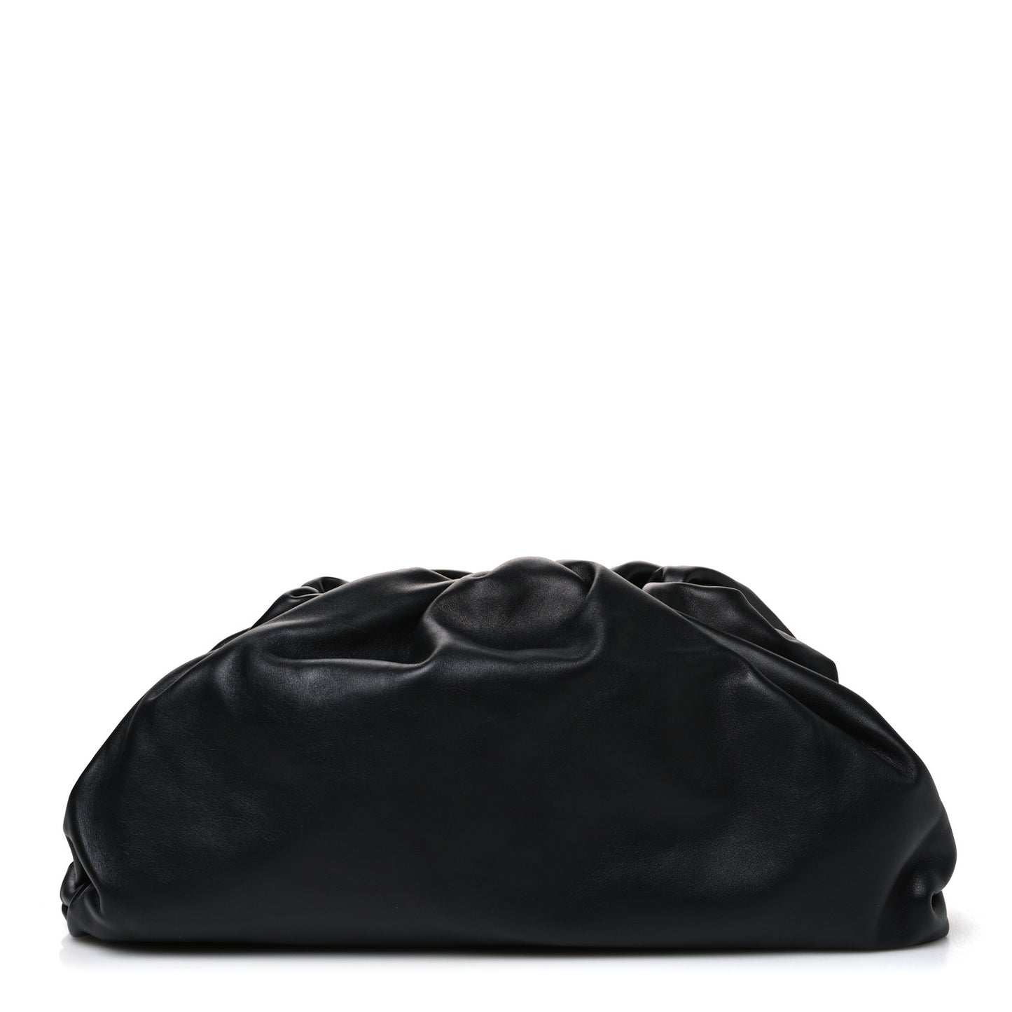 Smooth Butter Calf The Pouch Oversized Clutch Black