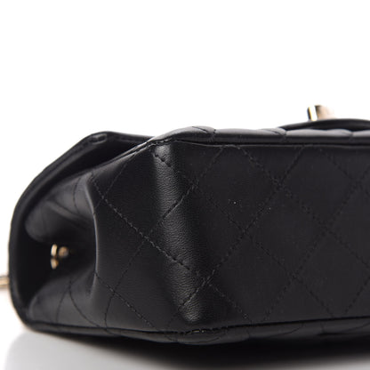 Chanel Lambskin Quilted Mini Coco Charms Rectangular Flap Black 6 of 11